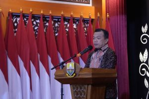 Gubernur Al Haris Keluhkan Sulitnya Daerah Peroleh Hak PI di Rakernas ADPMET