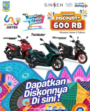 Jambi Bertabur Diskon 2026, Saatnya Bawa Pulang Motor Honda Impian