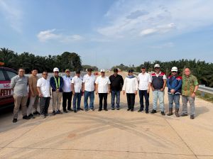 SAH Kawal Percepatan Tol Betung–Tempino–Jambi, Wujud Dukungan PTPN I terhadap Program Prioritas Pres