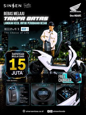 Motor Listrik Honda Kini Mulai Rp15 Jutaan Sudah Termasuk Baterai dan Charger, Yuk Beralih ke Honda 
