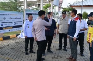 Tinjau Tol Bayung Lincir, Wapres Pastikan Konektivitas Sumatera Berjalan Optimal