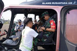 Perkuat Langkah Pencegahan, Danrem 042/Gapu Sisir Wilayah Rawan Karhutla Lewat Udara