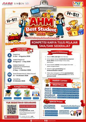 Sisa 5 Hari! Saatnya Pelajar Jambi Wujudkan Ide Menjadi Prestasi di AHM Best Student 2026
