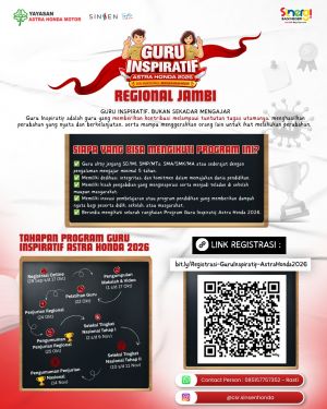 Guru Inspiratif Astra Honda 2026 Hadir di Jambi, Sinsen Dorong Guru Tunjukkan Inovasi Pendidikan
