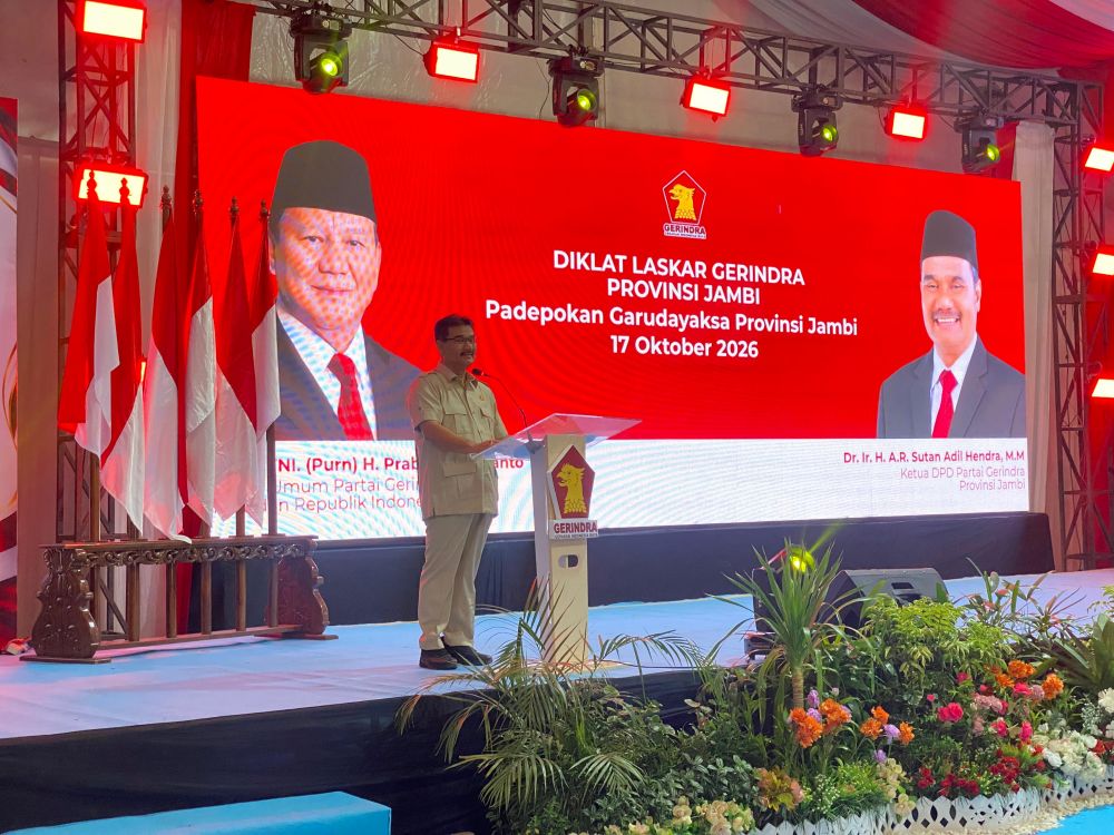 Sukses Gelar Diklat Laskar Gerindra 2026, SAH Perkuat Kaderisasi dan Soliditas Kader di Jambi